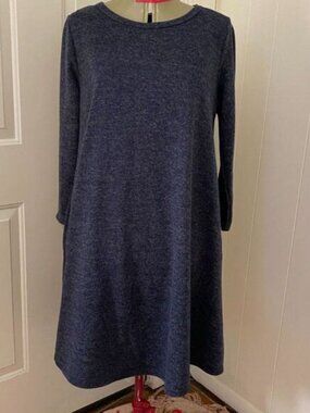 Riah Fashion Scoop Neck Long Sleeve Dress Size XL